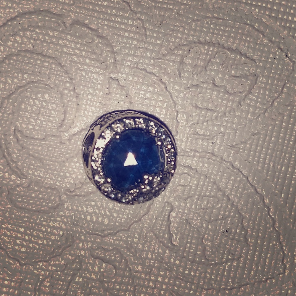 Blue Sapphire Charm
